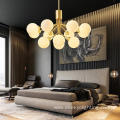 Modern Opal Glass Ball Ceiling Chandelier For Home